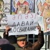 Президенту Грузии Михаилу Саакашвили устроили «коридор позора», но он через него не пошёл