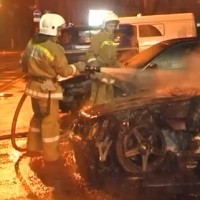 В Одессе сожгли грузинский ресторан и два дорогих авто