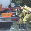 В Черкассах спасатели ликвидировали разлив кислоты из цистерны