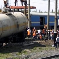 На Донбассе с рельс сошел грузовой поезд