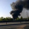 В Киеве у метро «Выдубичи» сгорел слад с макулатурой