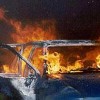 В Беларуси трое молодых парней убили пенсионера и сожгли его в автомобиле