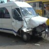 В Севастополе маршрутка столкнулась с автобусом