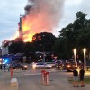 В Латвии горит резиденция президента