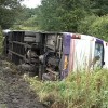 На Львовщине перевернулся рейсовый автобус, пострадали две женщины