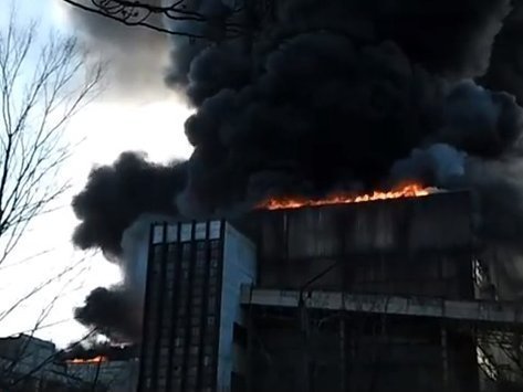 Из-за пожара на Углегорской  ТЭС без электричества остались 12 тысяч людей    