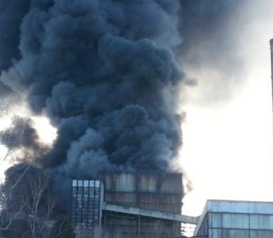 На Донбассе взорвалась и горит теплоэлектростанция
