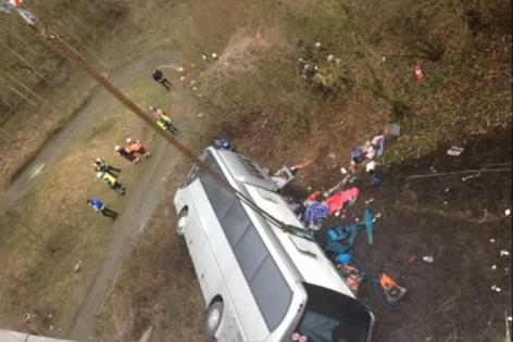 В Бельгии с эстакады рухнул автобус с подростками из Украины и России