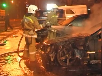 В Одессе сожгли грузинский ресторан и два дорогих авто
