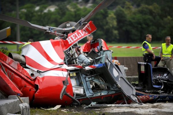 В Швейцарии при крушении вертолета погибли 4 человека